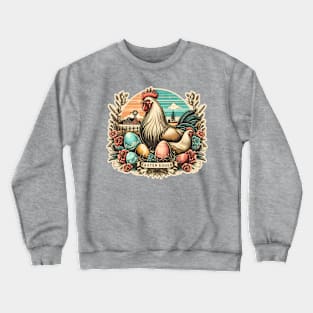 Easter Egger Chicken Crewneck Sweatshirt